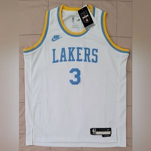 Nike NBA Hardwood Classics Nights Anthony Davis Los Angeles Lakers Jersey